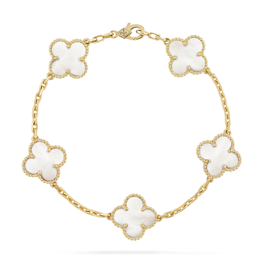 Clover Bracelet - White