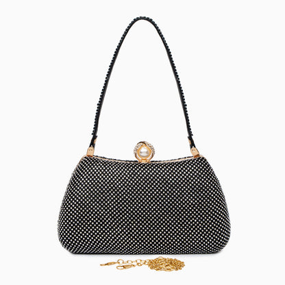 Vintage Rhinestones Glitter Handbag