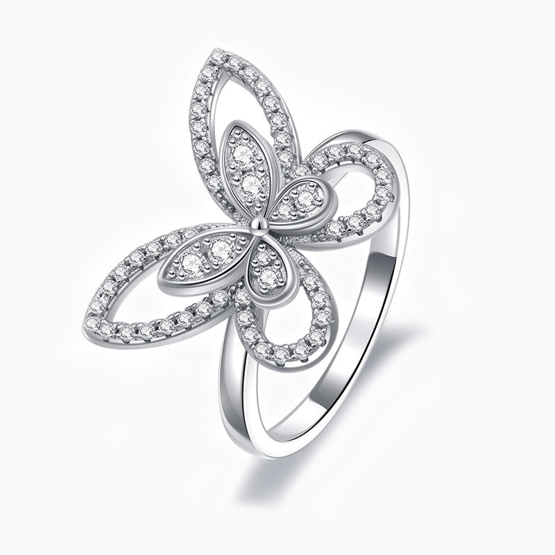 Dainty Butterfly Ring