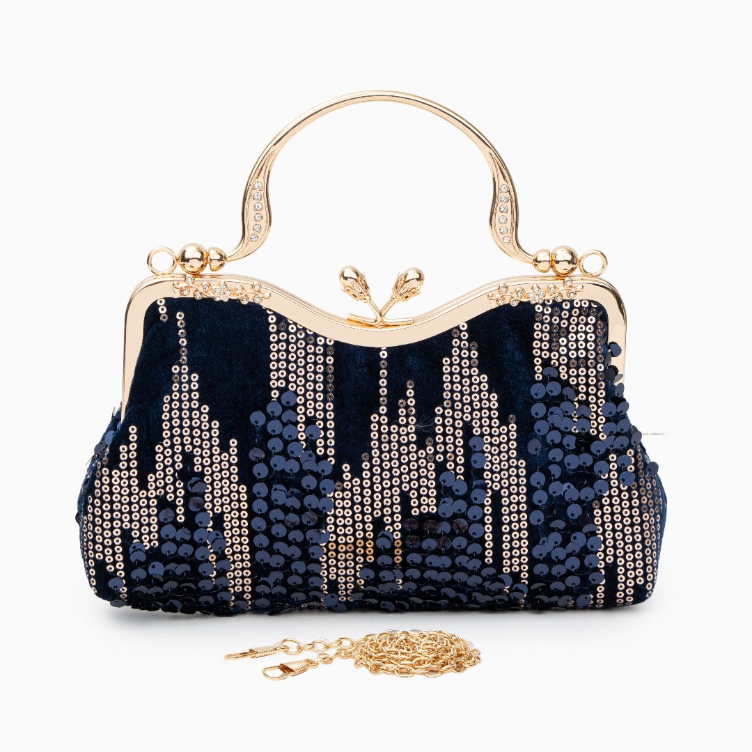 Alyannah Sequin Flannel Handbag