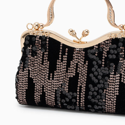 Alyannah Sequin Flannel Handbag