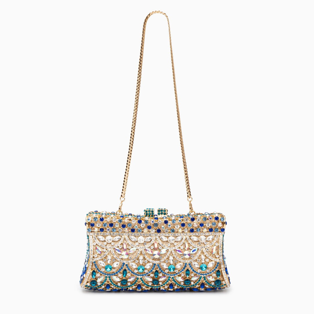 Aubrielle Diamond-Encrusted Clutch Bag