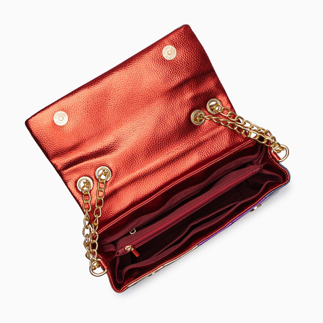 Mira Metallic Shoulder Bag