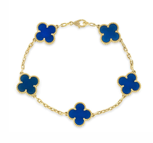 Clover Bracelet - Royal Blue