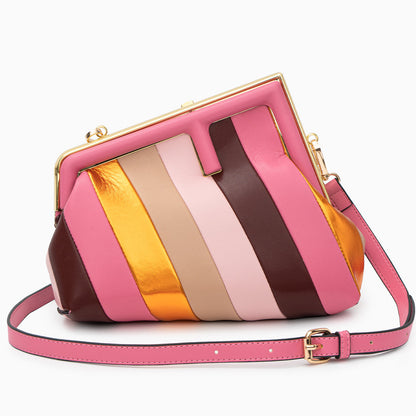 Haisley Stitching Clip Crossbody Bag