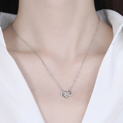 Symbolic Infinity Heart Necklace