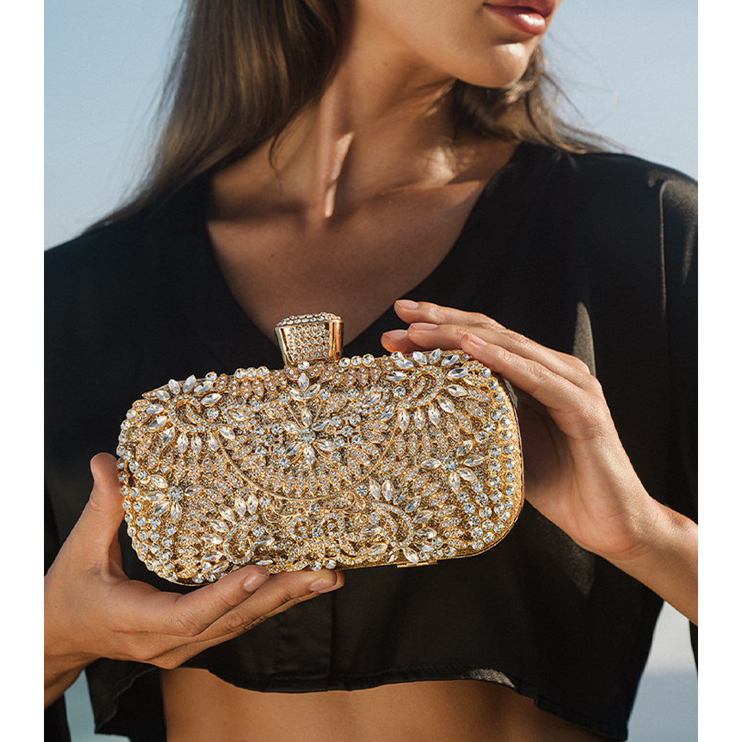 Luxurious Flower Clutch Bag