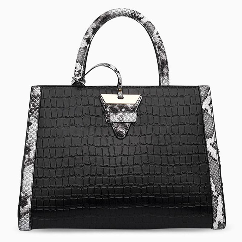 Martina Snake Skin Texture Tote Bag