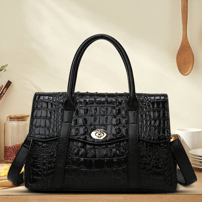 Leocadia Crocodile Pattern Medium Tote Bag