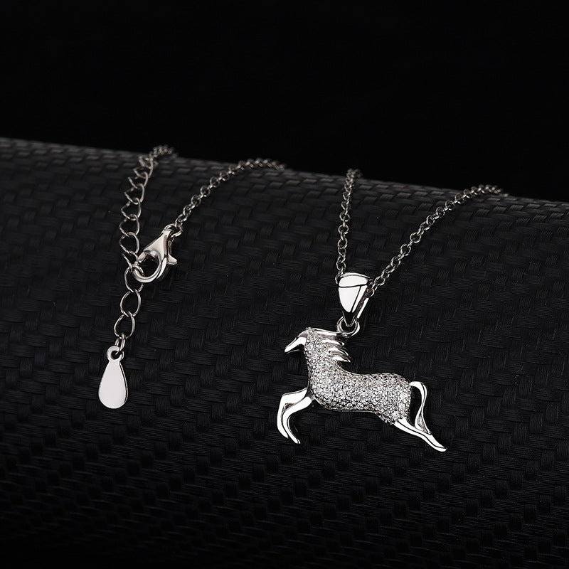 Sparkling Horse Necklace