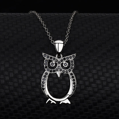 Sparkling Owl Necklace