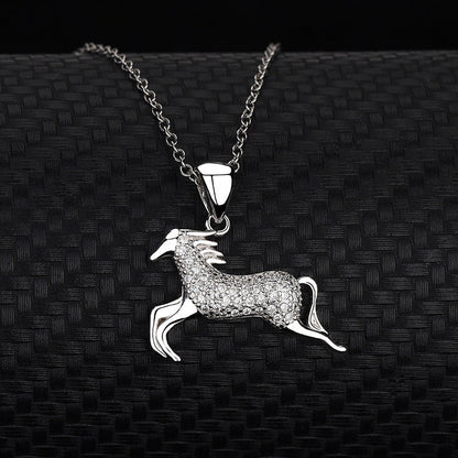 Sparkling Horse Necklace