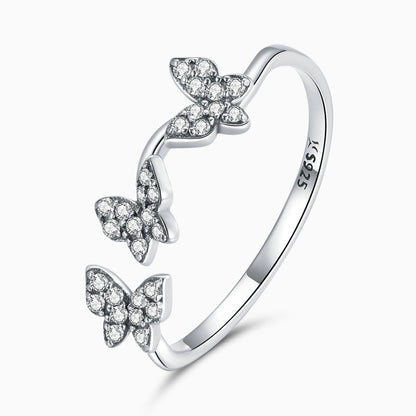 Playful Butterfly Ring