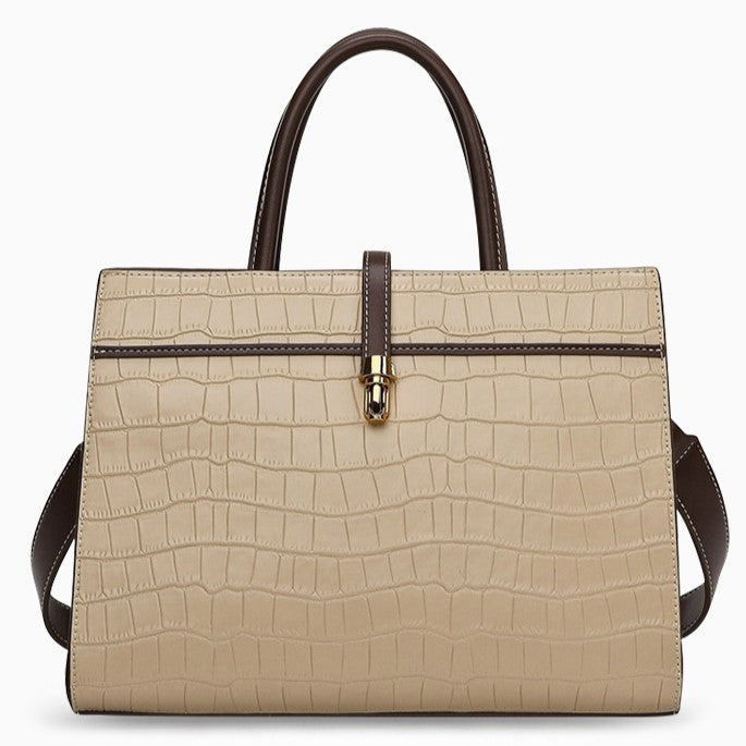 Kate Crocodile Pattern Medium Tote Bag