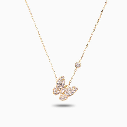 Sparkling Butterfly Necklace