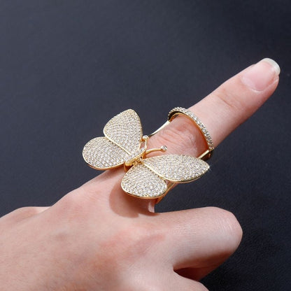 Zircon Butterfly Ring