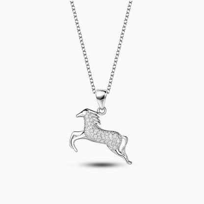 Sparkling Horse Necklace