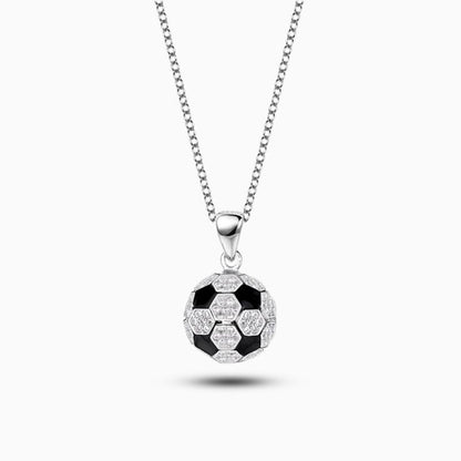 Shimmering Soccer Ball Necklace