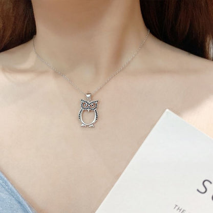 Sparkling Owl Necklace