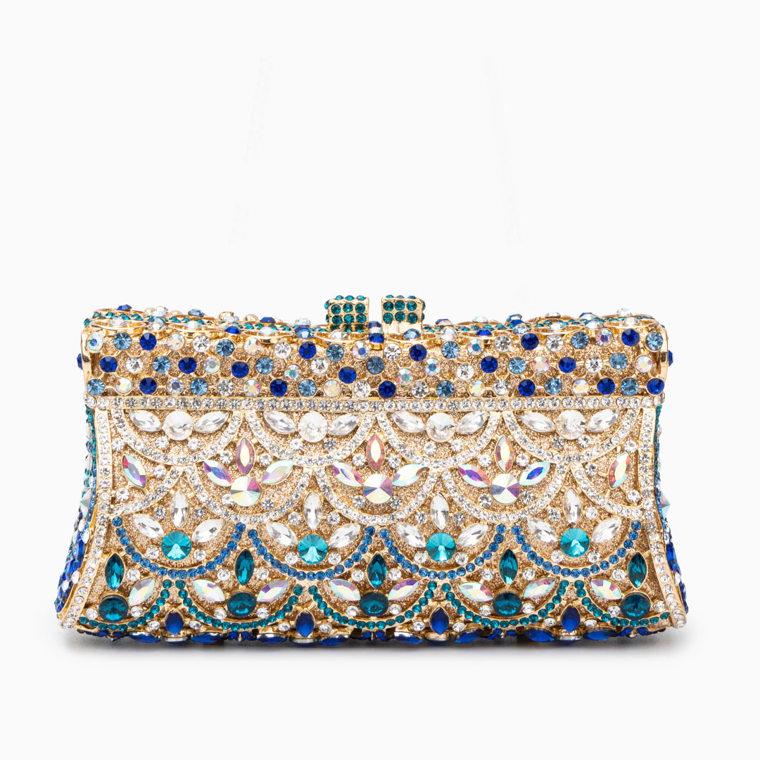 Aubrielle Diamond-Encrusted Clutch Bag