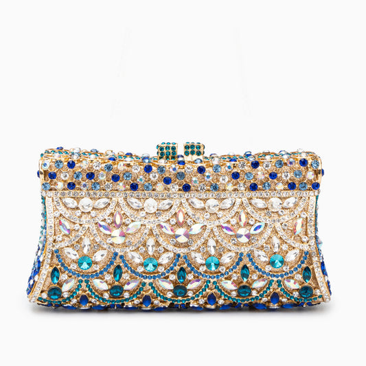 Aubrielle Diamond-Encrusted Clutch Bag