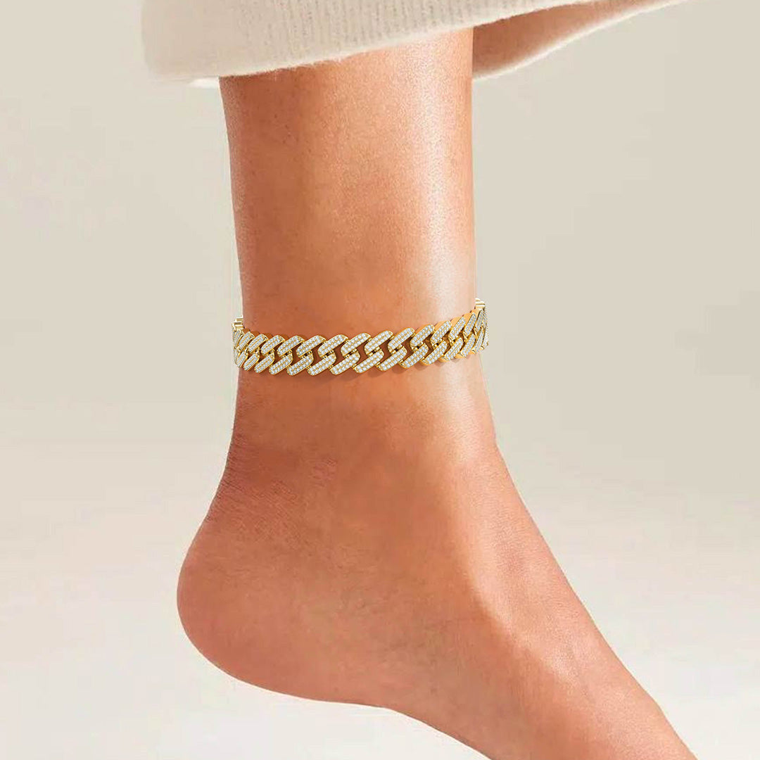 Lustrous Cuban Anklet