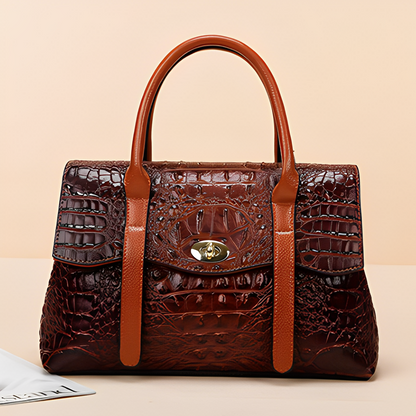 Leocadia Crocodile Pattern Medium Tote Bag