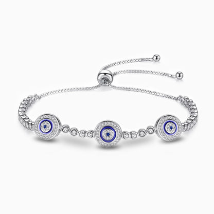 Dazzling Symbolic Evil Eye Bracelet