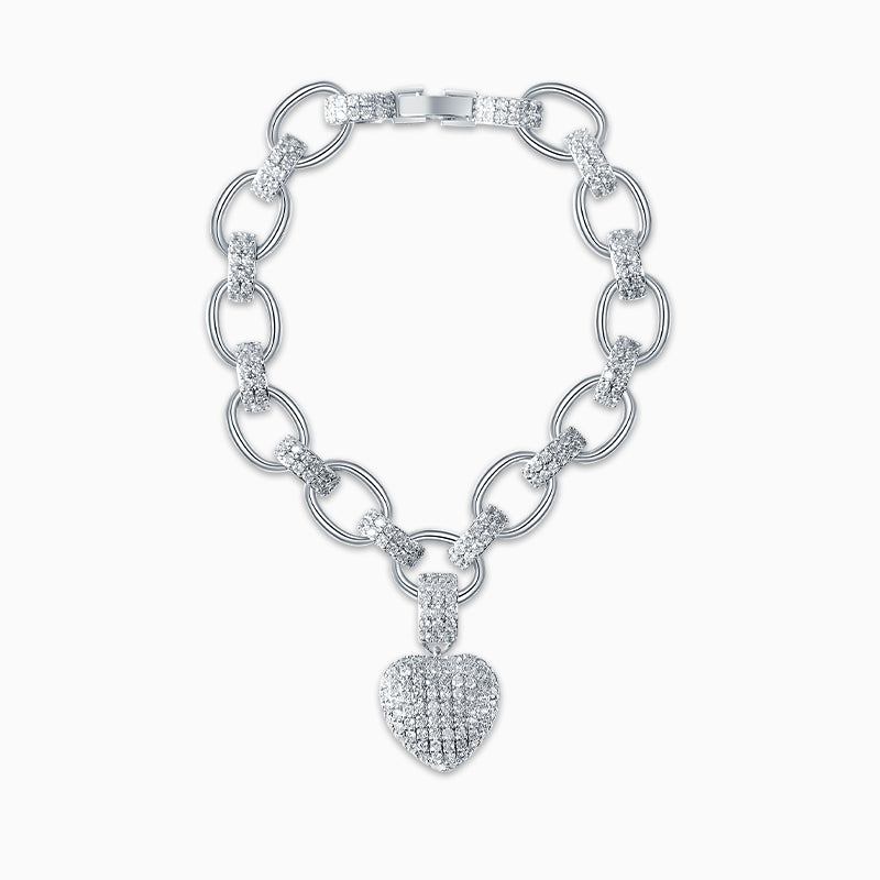 The Hills Heart Pendant Bracelet