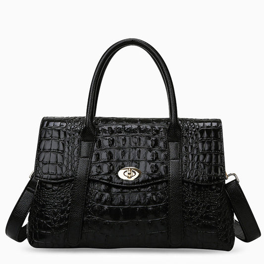 Leocadia Crocodile Pattern Medium Tote Bag