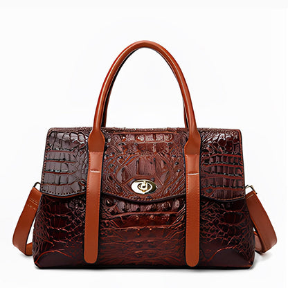 Leocadia Crocodile Pattern Medium Tote Bag